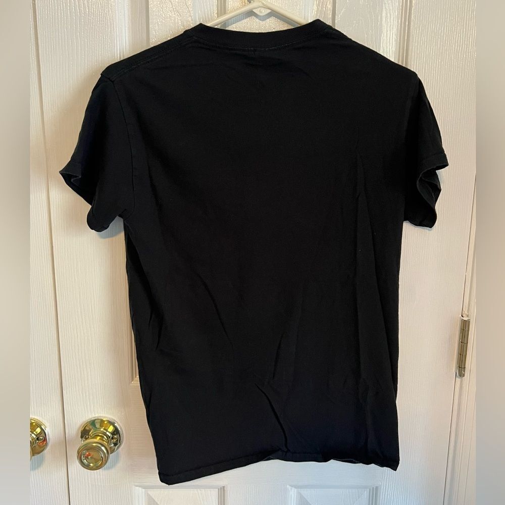 Gildan Mens Small Maryland Cotton Black Short Sleeve Tee - Picture 2 of 4